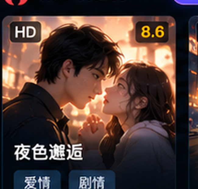 片库网夜色邂逅示例